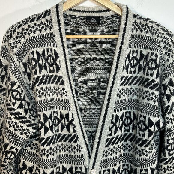 Vintage KENNINGTON Woman’s Wool Long Cardigan Large Oversized - Picture 2 of 14